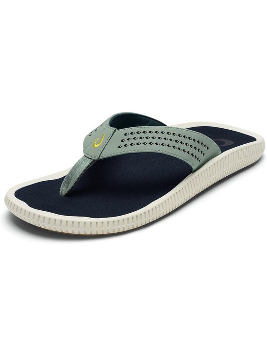 Men Sea Green Beach Sandals Water Resistant Flip Flops Arch Support&Comfort Fit main image 5